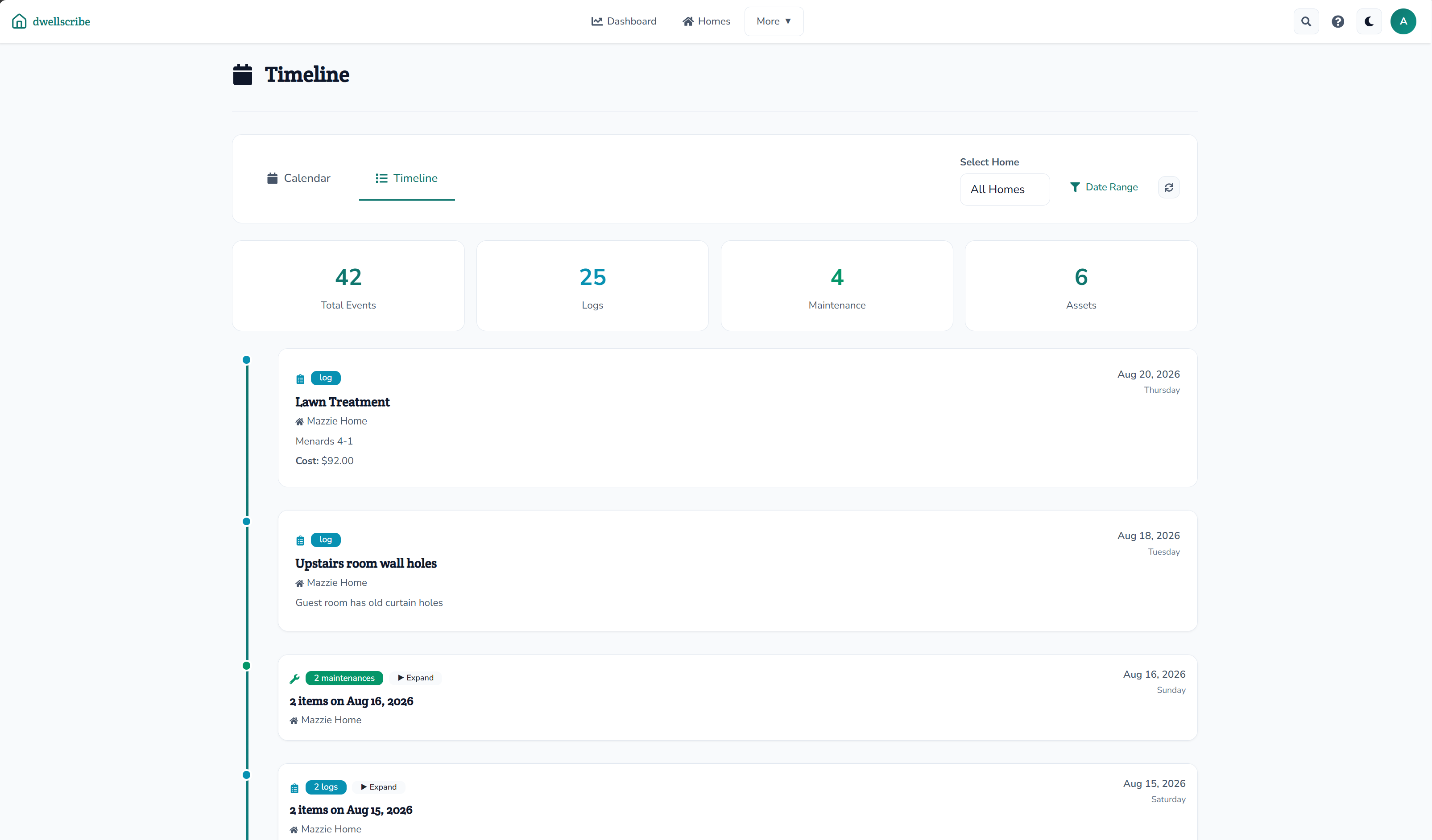 dwellscribe timeline — your home's full history